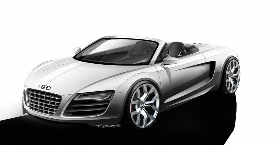 Эскиз Audi R8 Spyder 5.2 FSI Quattro 2010 года  (WW) (фото 8 из 79)